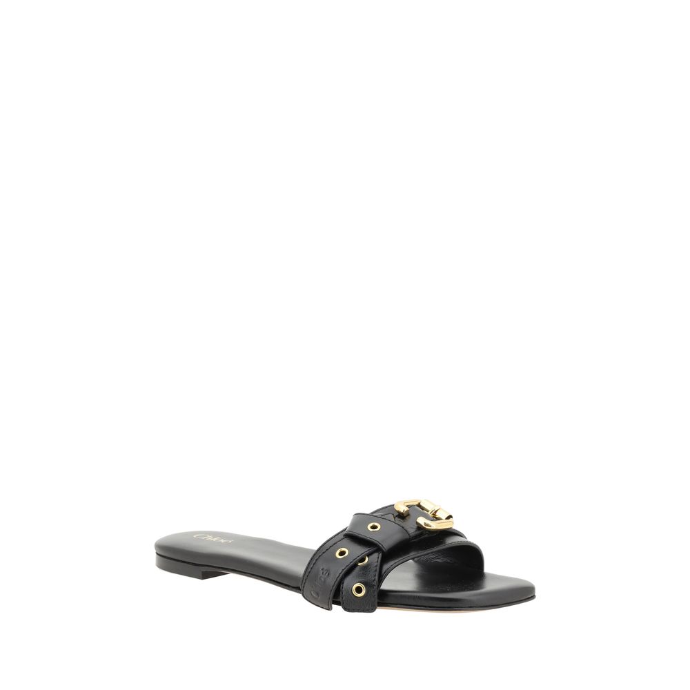 Chloé Mae Black Slides
