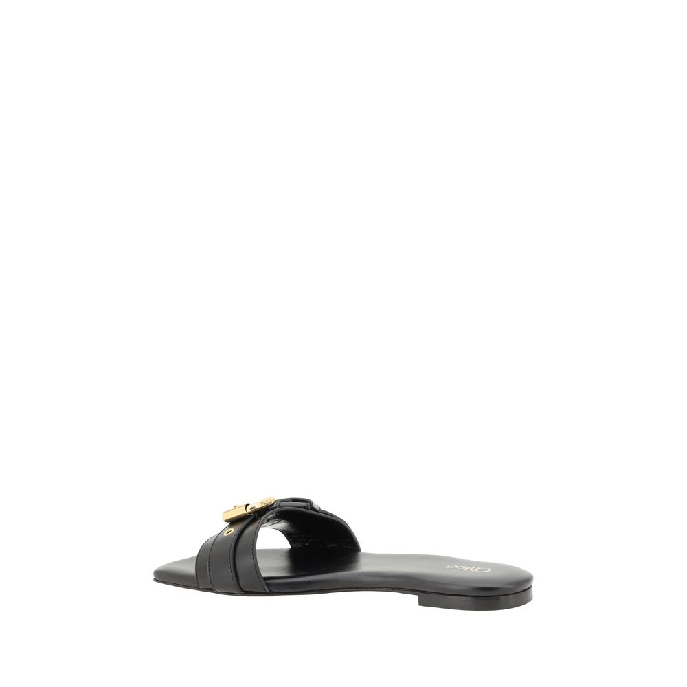 Chloé Mae Black Slides