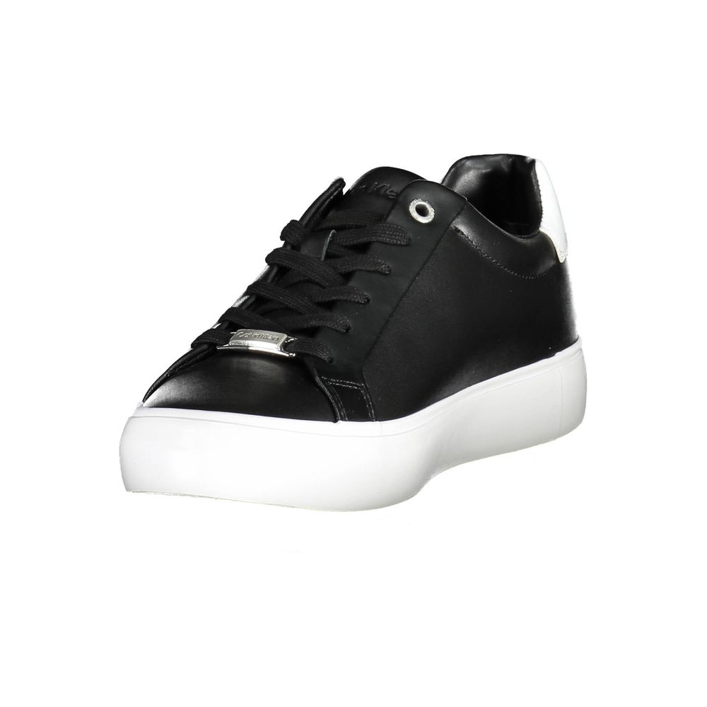 Calvin Klein Black Leather Women Sneaker - Call Me Luxe