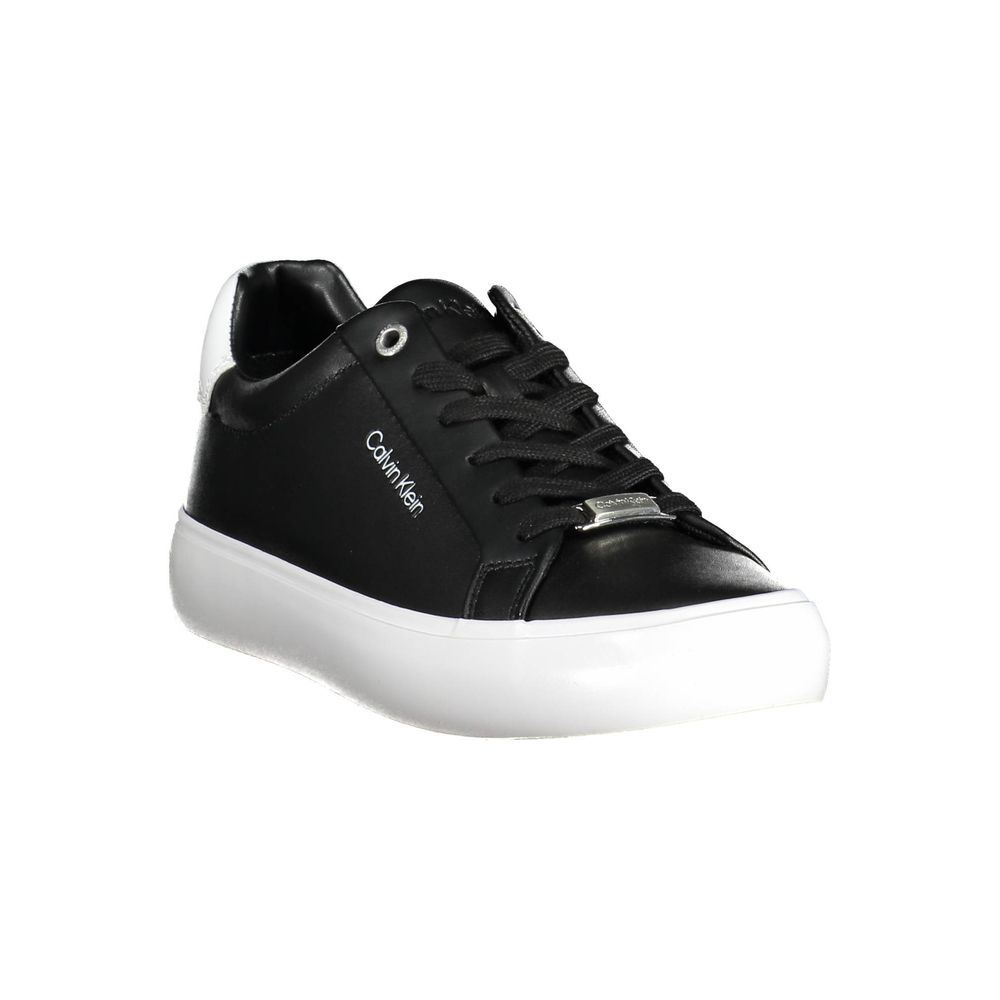 Calvin Klein Black Leather Women Sneaker - Call Me Luxe