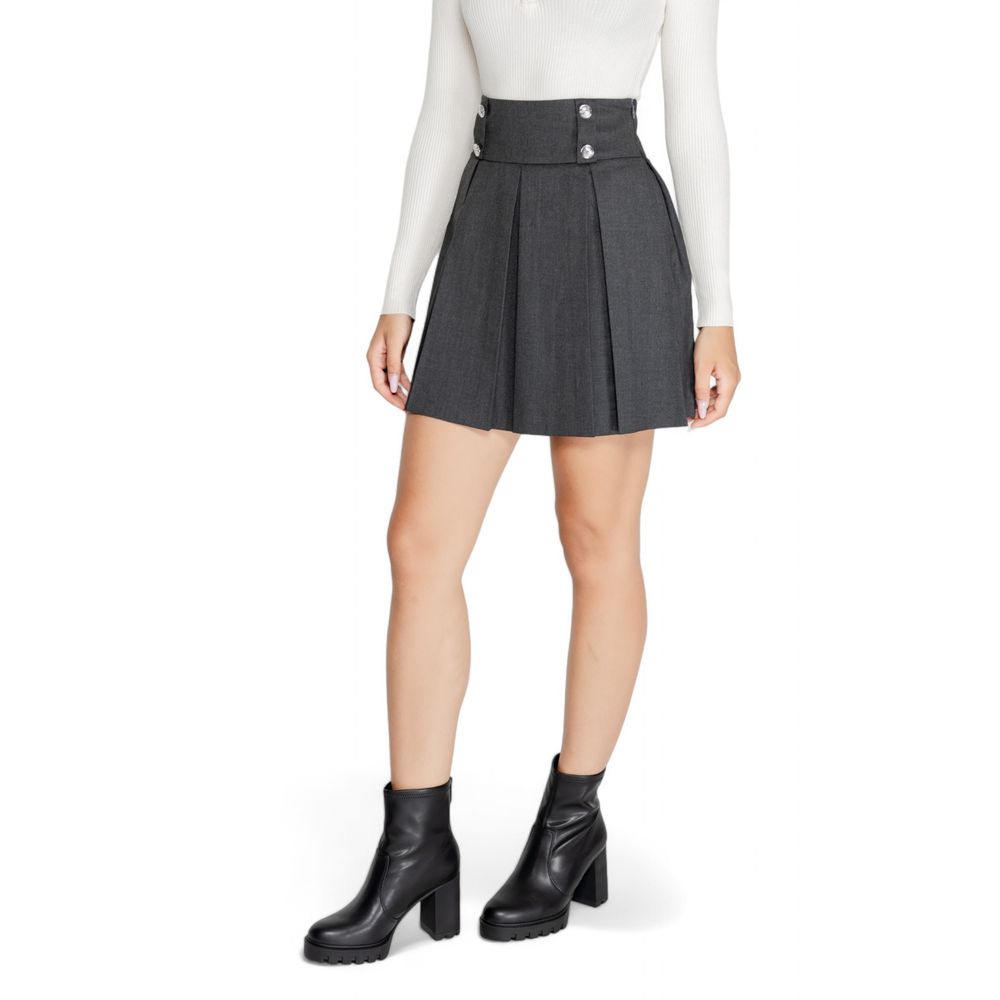 Morgan De Toi Grey Pleated Mini Skirt - Call Me Luxe