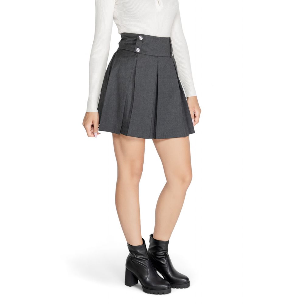 Morgan De Toi Grey Pleated Mini Skirt - Call Me Luxe
