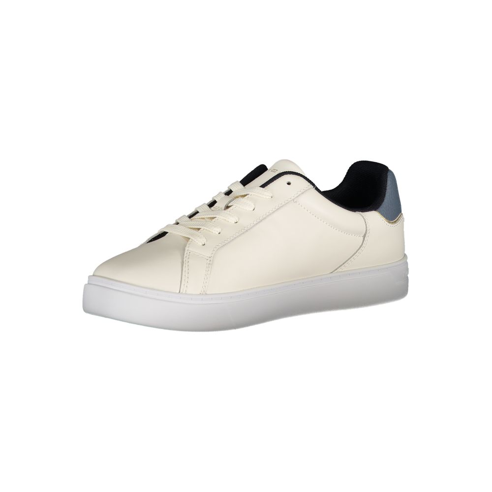 Tommy Hilfiger Cream Leather Trainers - Call Me Luxe