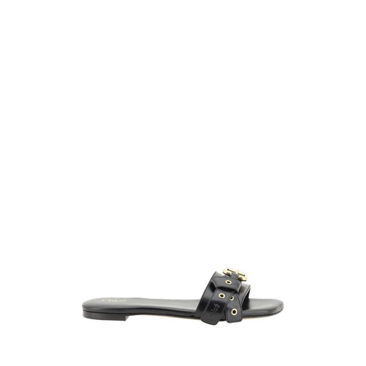 Chloé Mae Black Slides