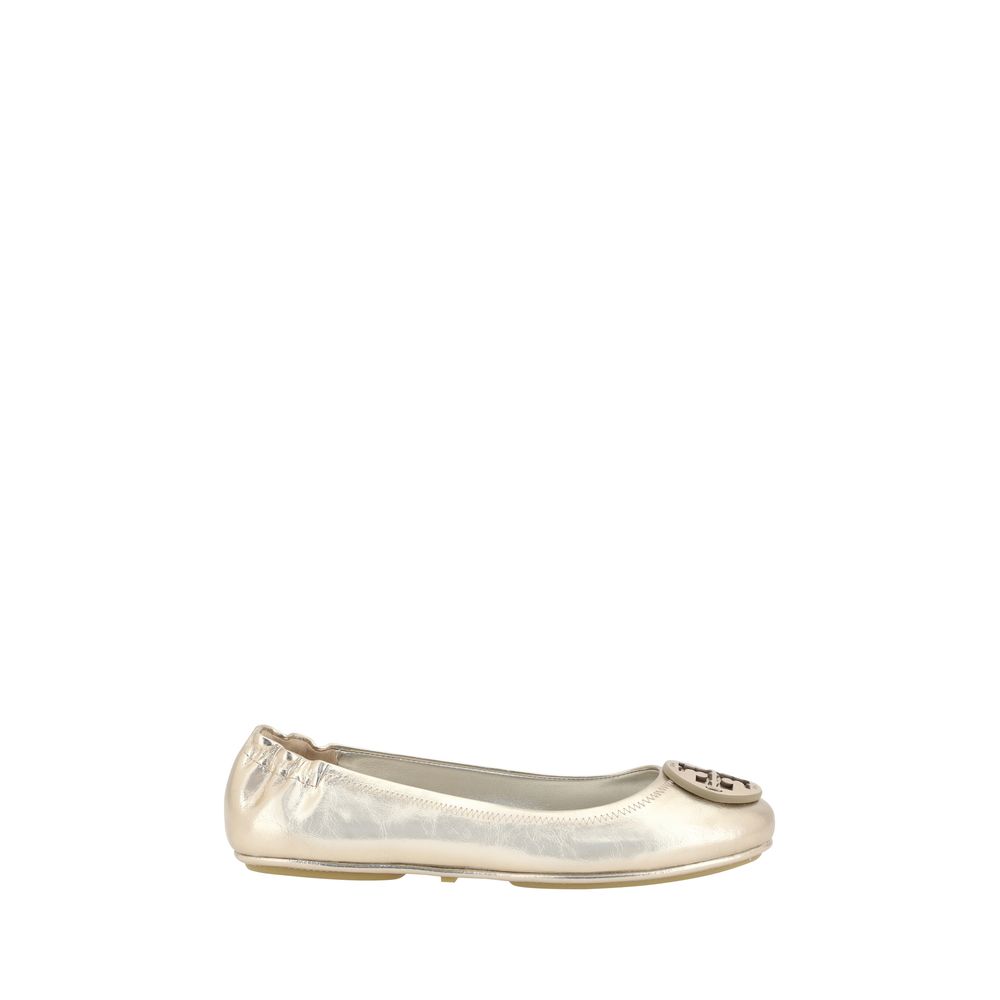 Tory Burch Minnie Metallic Ballerinas