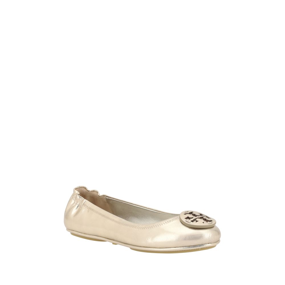 Tory Burch Minnie Metallic Ballerinas