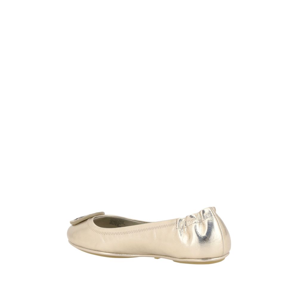 Tory Burch Minnie Metallic Ballerinas