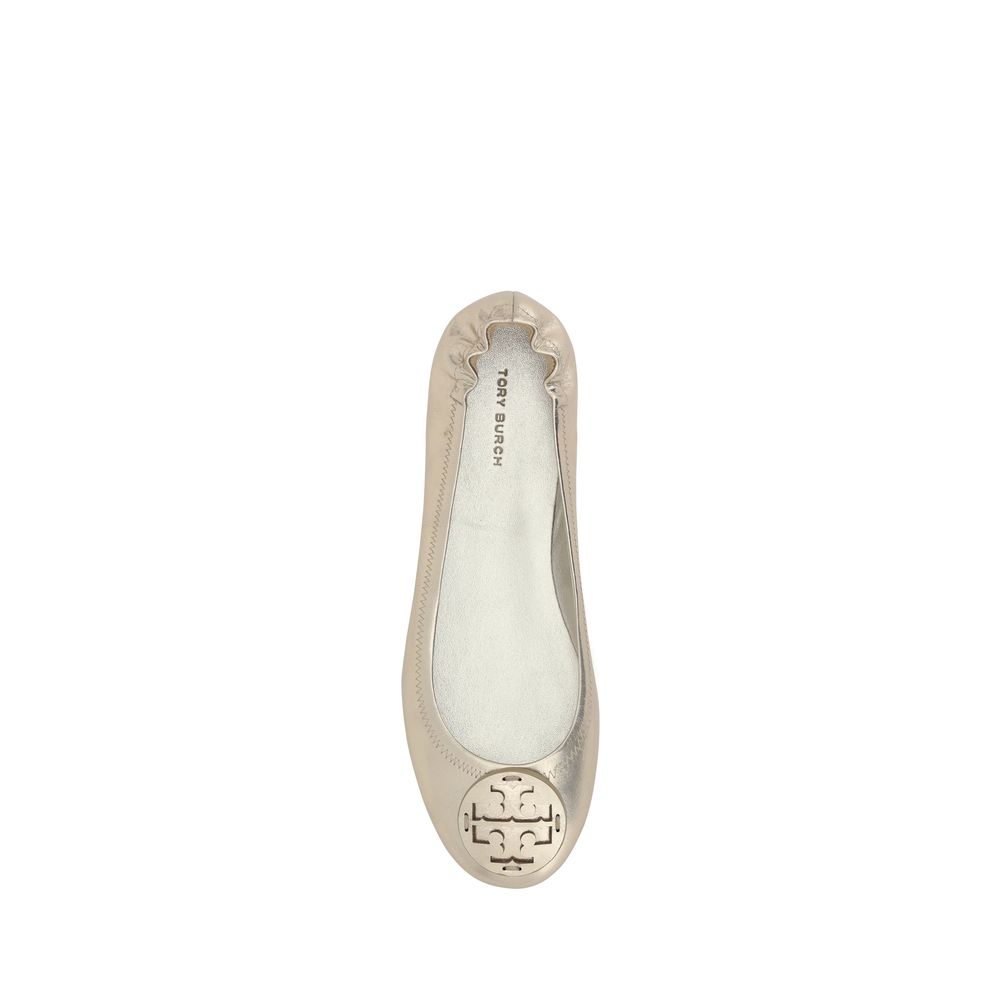 Tory Burch Minnie Metallic Ballerinas