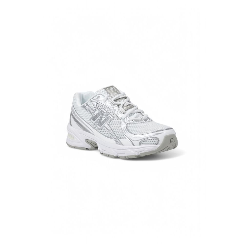 New Balance White Leatherette Trainers