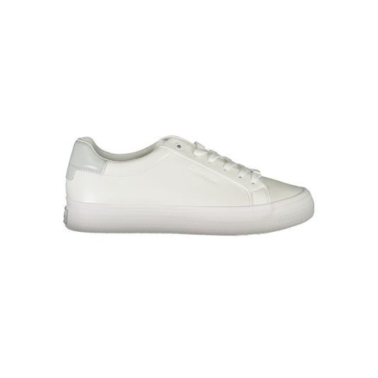 Calvin Klein White Trainers with Contrast Detailing