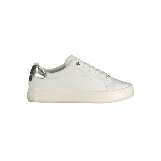 Calvin Klein White Leather Trainers - Call Me Luxe