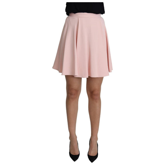 Dolce & Gabbana Pink Flare A - line Mini Skirt - Call Me Luxe