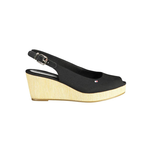 Tommy Hilfiger Black Cotton Women Sandal - Call Me Luxe