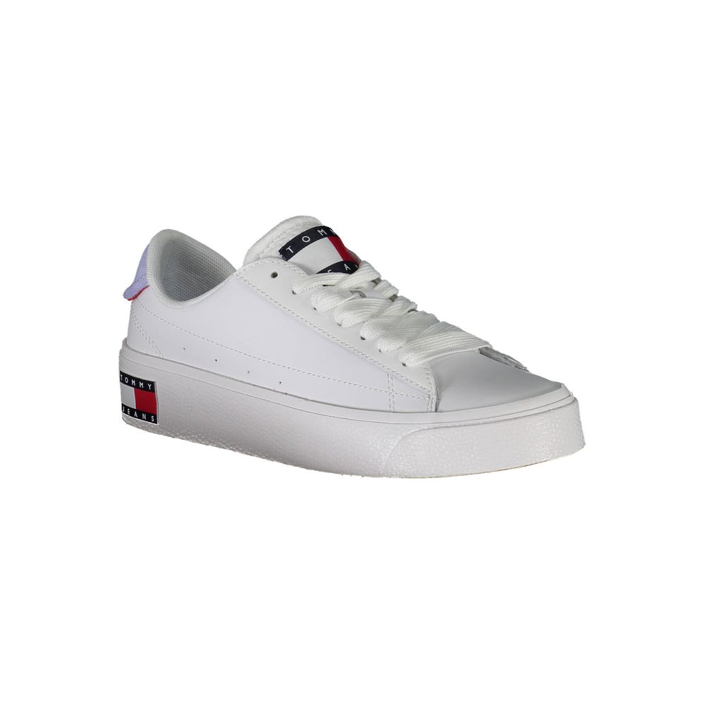 Tommy Hilfiger White Leather Trainers - Call Me Luxe