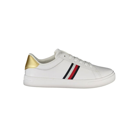 Tommy Hilfiger White Leather Women Sneaker - Call Me Luxe
